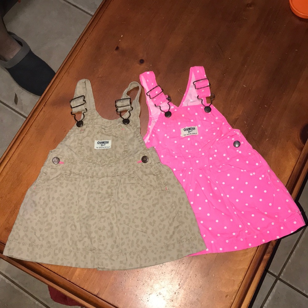 2 Oshkosh B’Gosh Overall Dresses